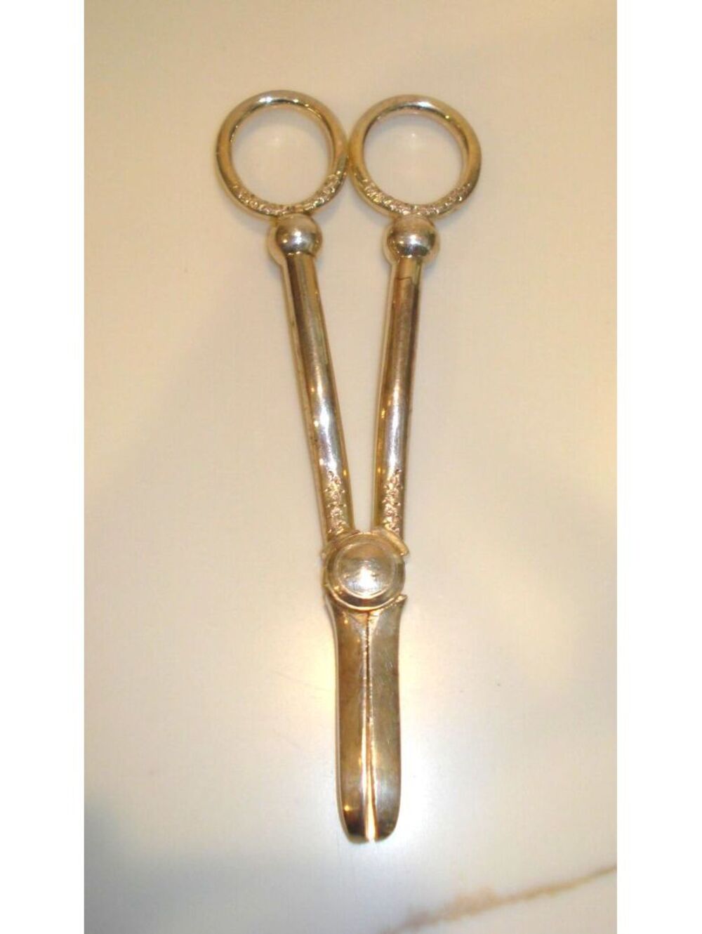 Antique 1904 Edwardian Silver Plated Grape Scissors / Shears from England